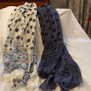 Two scarves purchased on the streets of. Paris